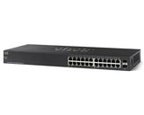 Cisco SG 110 24-Port Gigabit Unmanaged Switch 12 PoE Ports 100 Watts 2 combo Gb SFP Slots