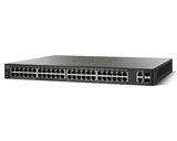 Cisco SG 220 48-Port Gigabit Smart Switch 48 PoE+ Ports 375 Watts, 2 GbE &amp; 2 combo Gb SFP Slots