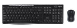 Logitech Wireless Keyboard &amp; Mouse Combo, MK270r, Black, USB Receiver (Combo powered by 2xAAA and 1xAA, included)